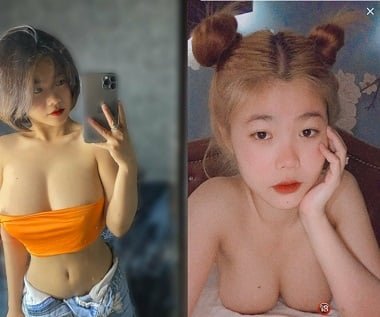 ข้างลำธารคนหนุ่มสาวห่อส้มเขียวหวานด้วยกัน