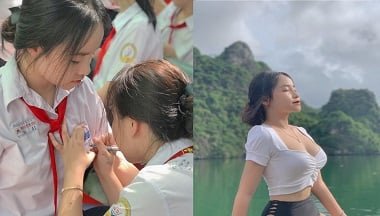 สาวที่มีเสน่ห์ของ Ly Ly ยิงน้ำที่แรงมาก